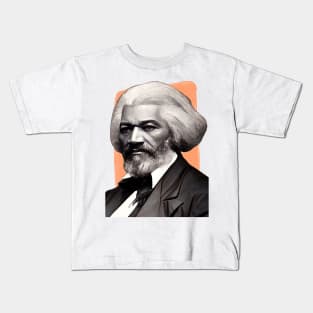 American Writer Frederick Douglass illustration Kids T-Shirt